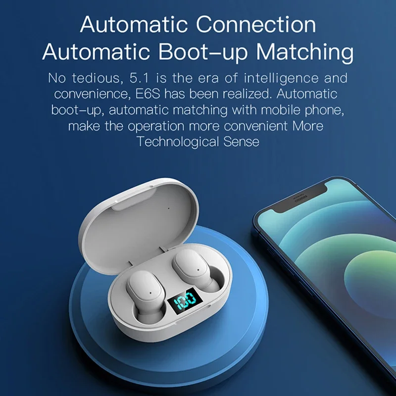 2026 New TWS E6S Fone Bluetoot - Bluetooth Headset On Ear 评论和价格