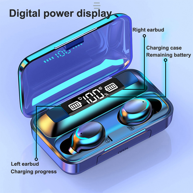 2026 F9 Wireless Earphones LED - Bluetooth Headset On Ear 评论和价格