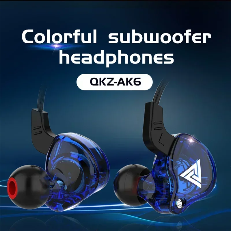 NEW QKZ AK6 Copper Driver HiFi - Wired Earphone Mic 评论和价格