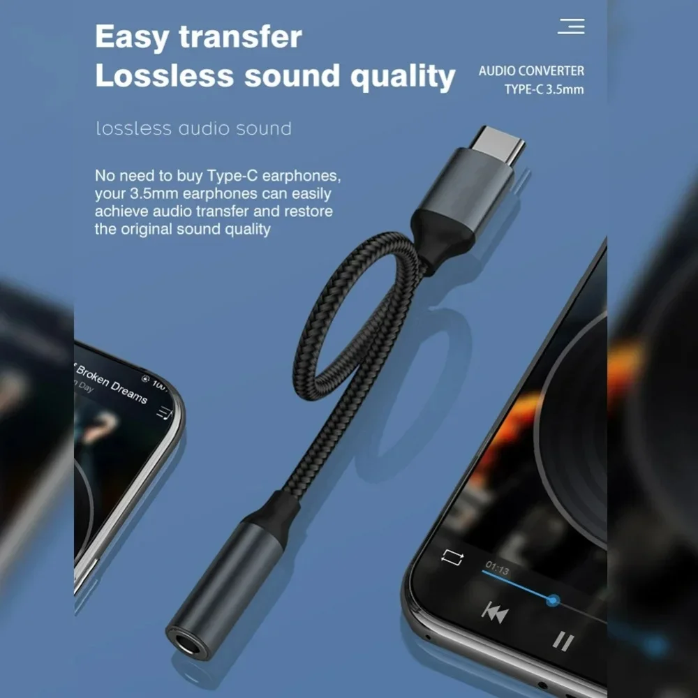 USB C 3.5mm Audio Adapter USB  - Audiophile Headphone Wired 评论和价格