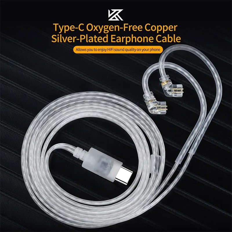 KZ Earphones Type-c 2PIN Cable - Wired Earphone Mic 评论和价格